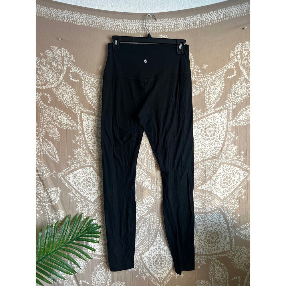 lululemon Align Ribbed High-Rise Pant 28" Black Leggings Size 8 - Picture 3 of 7
